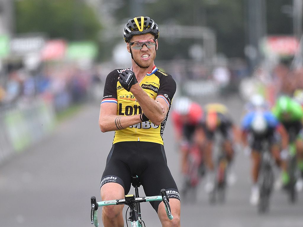Lars Boom clearly had a message for someone following his first victory in over two years