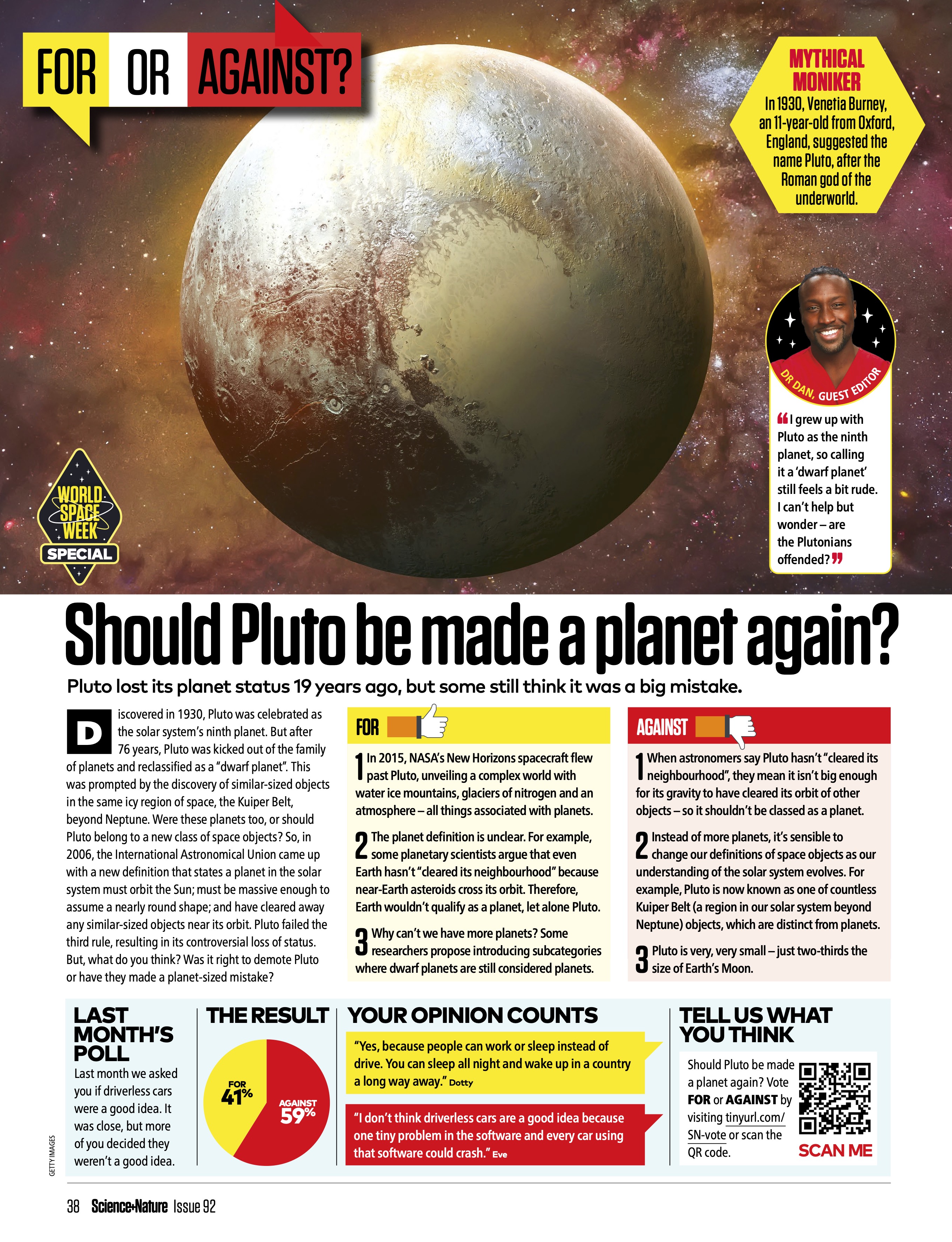 Should Pluto be made a planet again?