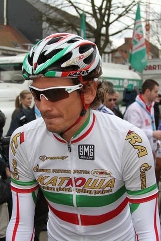 Italian champion Filippo Pozzato was confident on the start line.