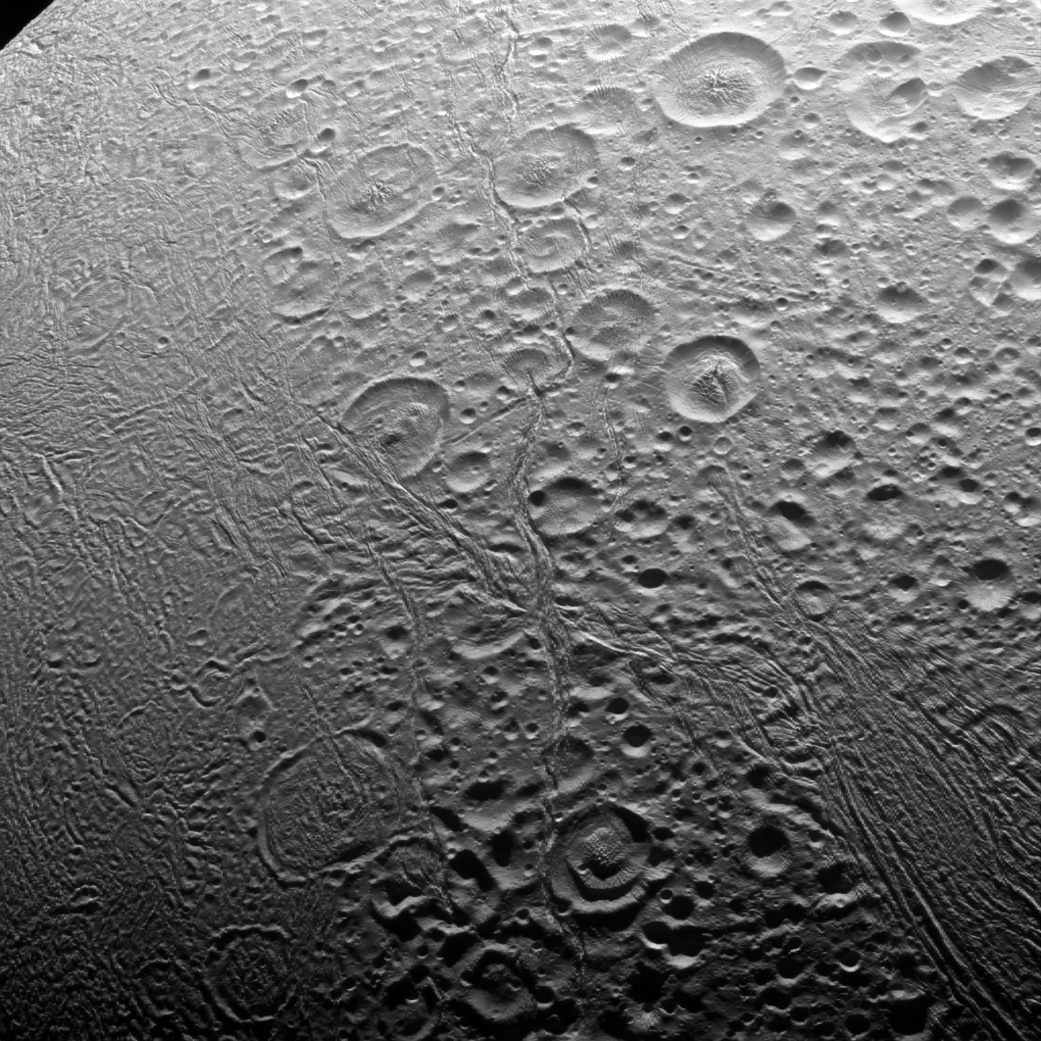 North Pole of Enceladus: Cassini View