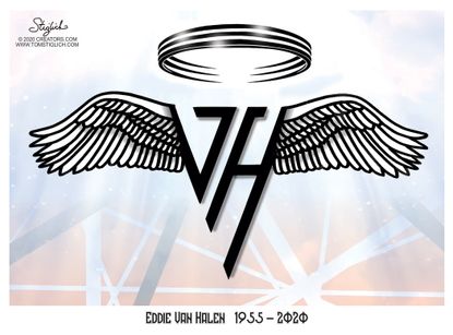 Editorial Cartoon U.S. Eddie Van Halen RIP