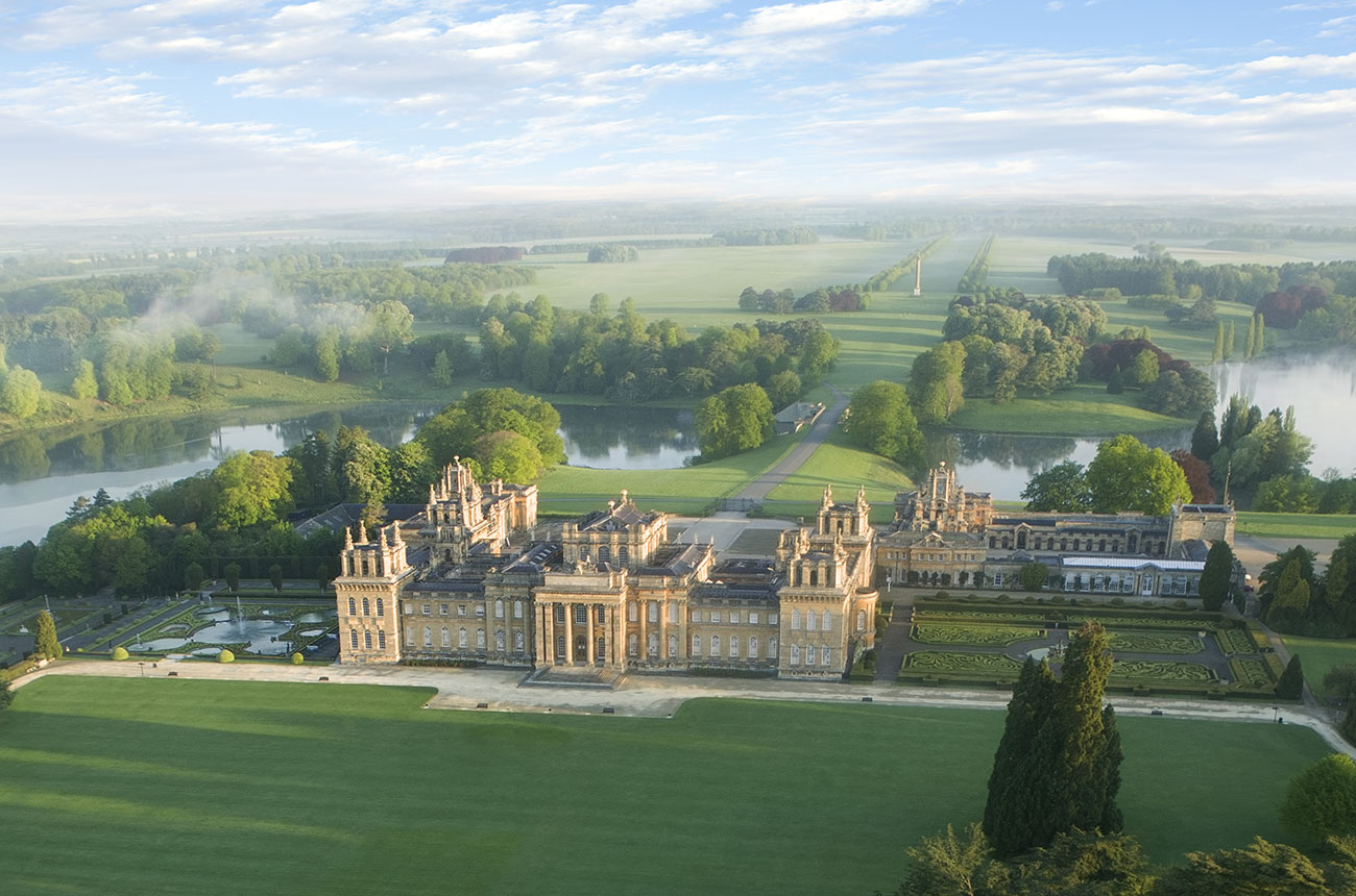 Blenheim Palace estate in England