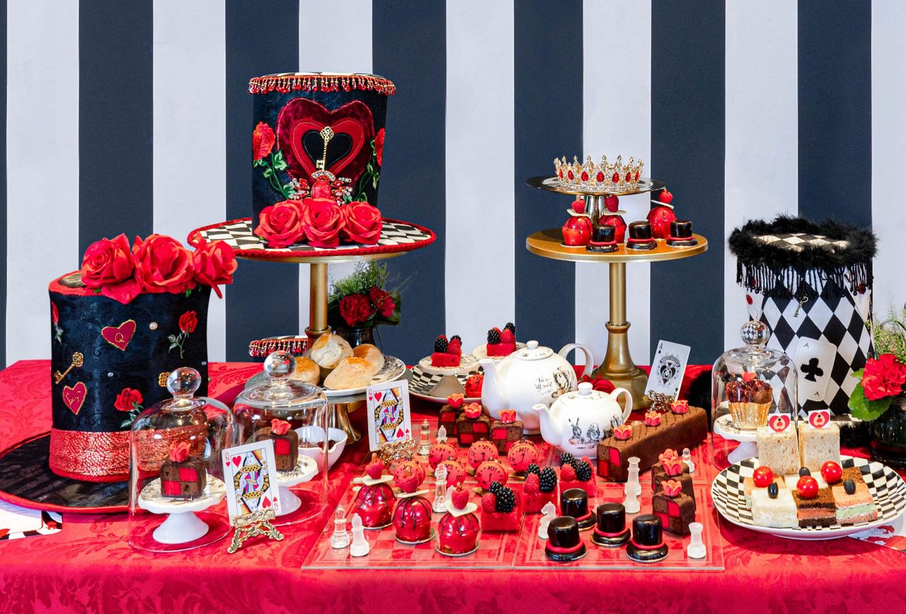 Alice`s Queen of Hearts afternoon tea