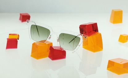 Sunglasses in transparent acetate by Lindberg