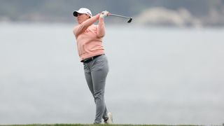 Jennifer Kupcho competing in the 2023 US Women's Open