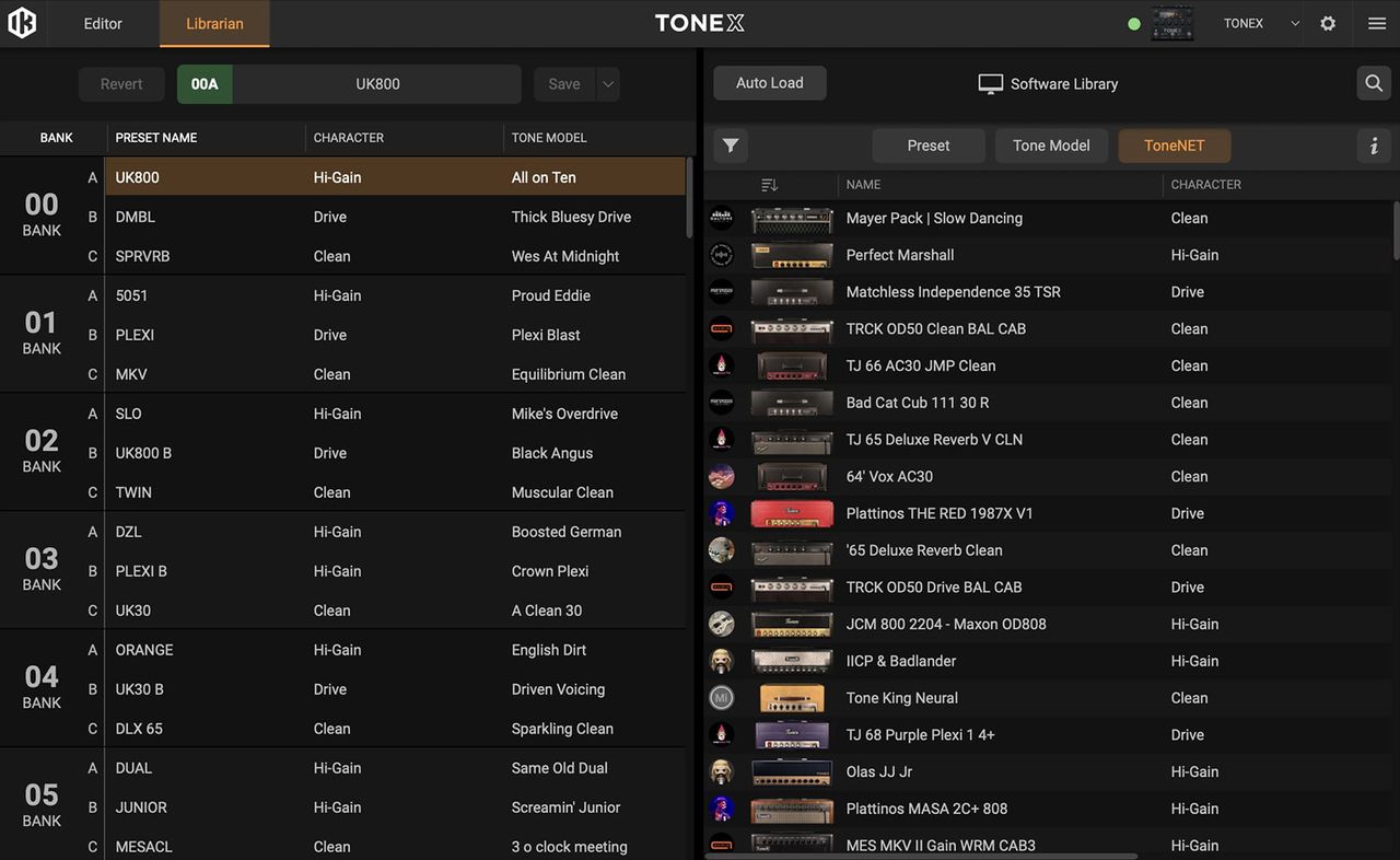 IK Multimedia TONEX Editor