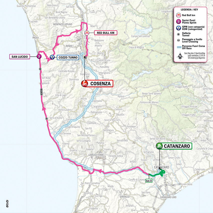 Route information for the 2026 Giro d'Italia
