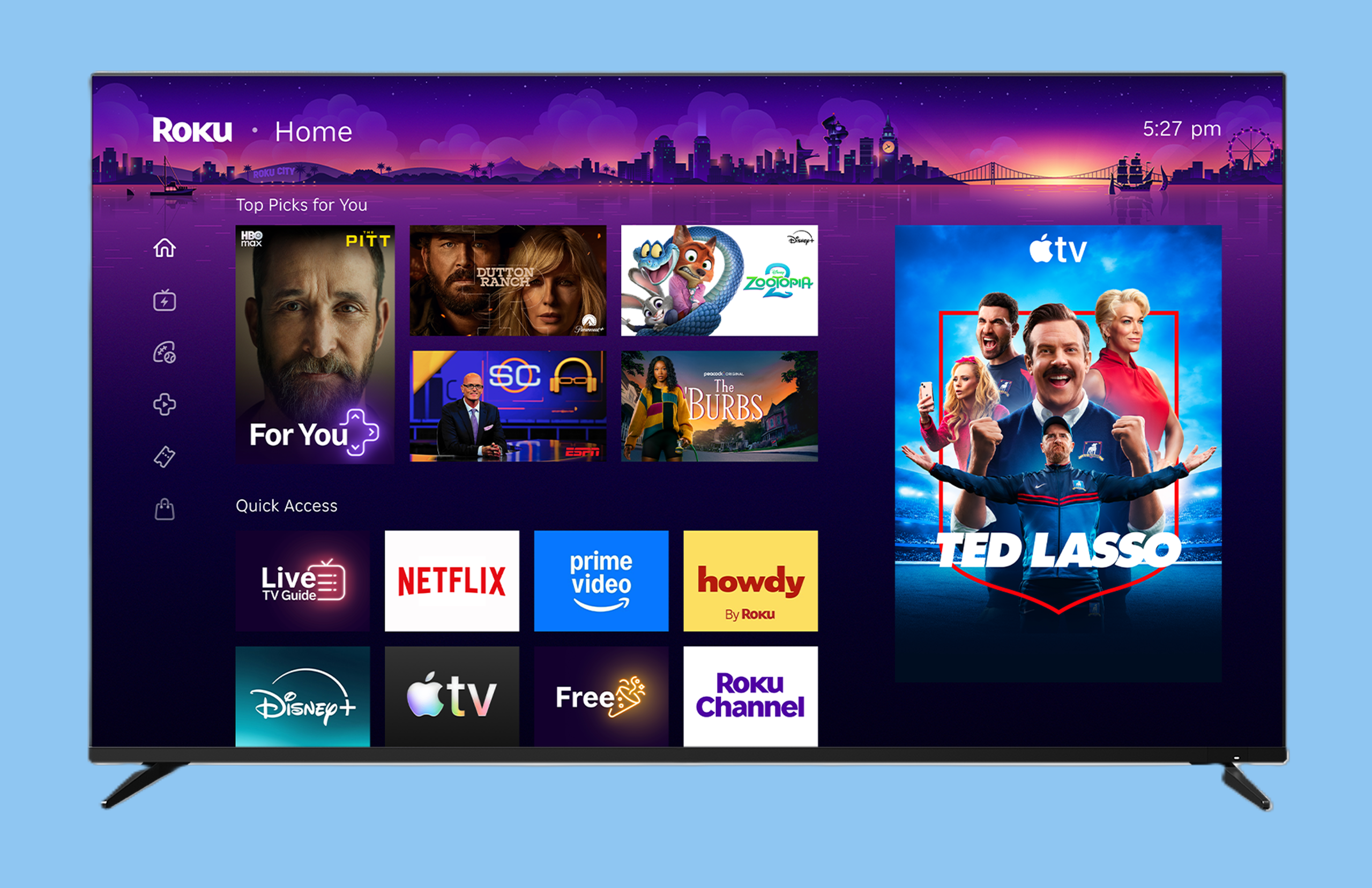 Roku در حال بازبینی کلی منوی صفحه اصلی در تلویزیون‌ها و دستگاه‌های پخش جریانی خود است: این موارد جدید است