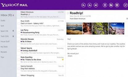 Yahoo Mail is now available for your Windows 8 desktop and tablet.