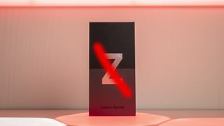 Galaxy Z Flip 3 box with Z removed