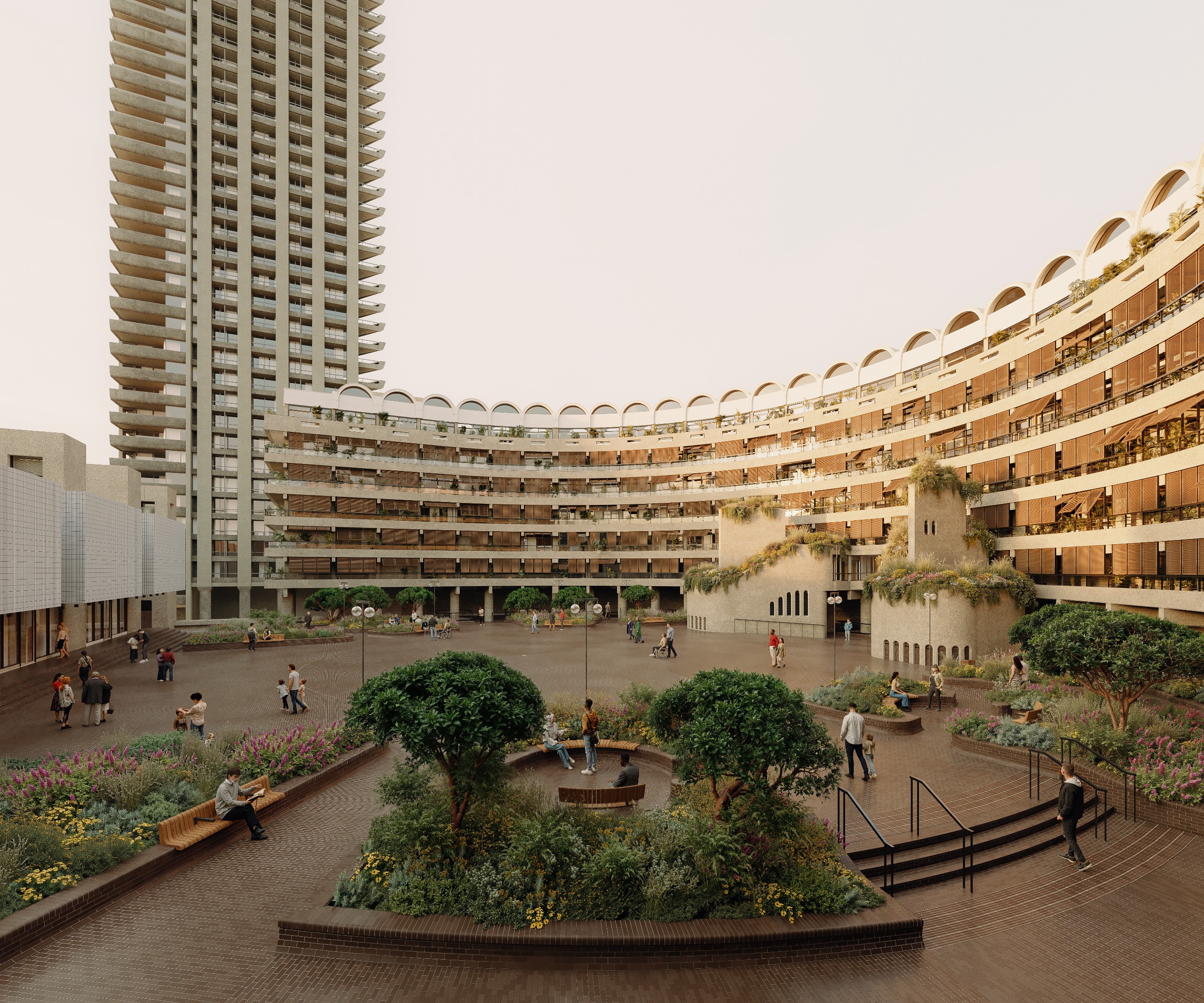 Barbican Sculpture Court vision (Image from Allies and Morrison)_3