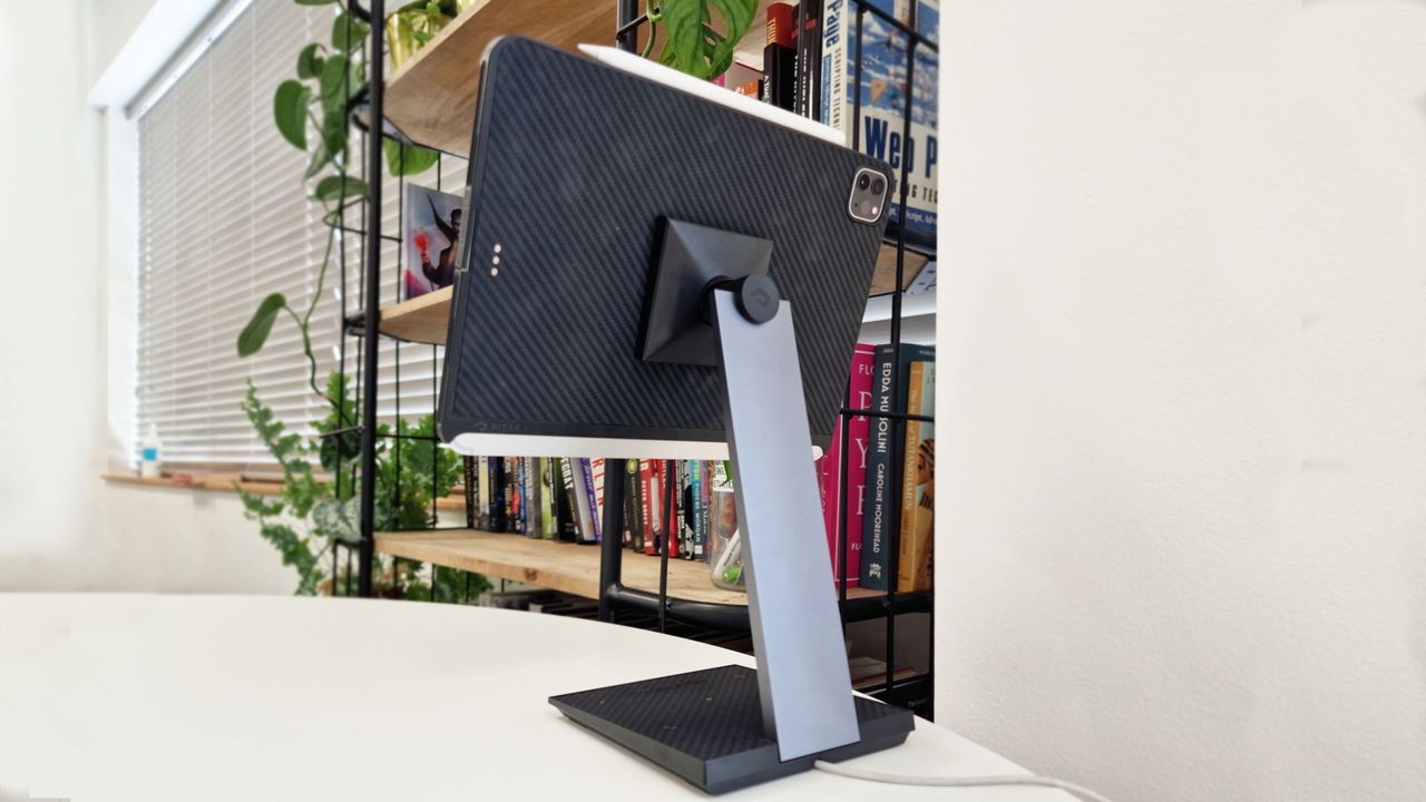A photo of the back of the PITAKA iPad stand