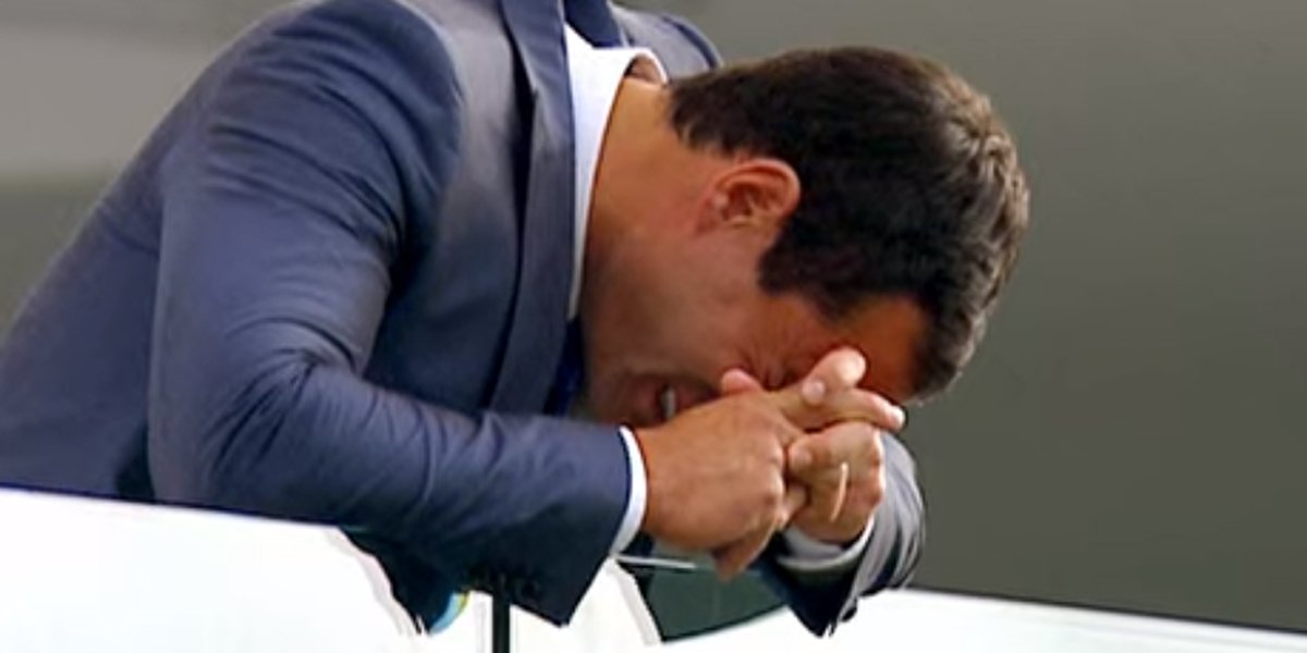 The Bachelor Season 13 Jason Mesnick pulls a Mesnick crying at balcony