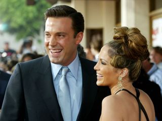 Jennifer Lopez and Ben Affleck at the premiere of Gigli