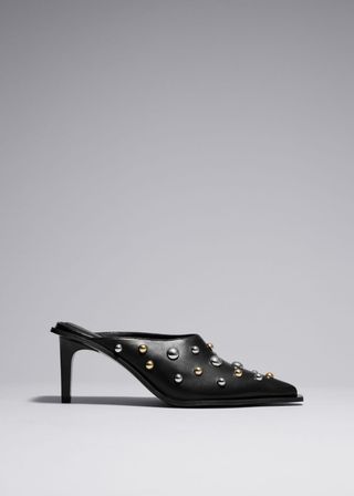 Studded Leather Mules