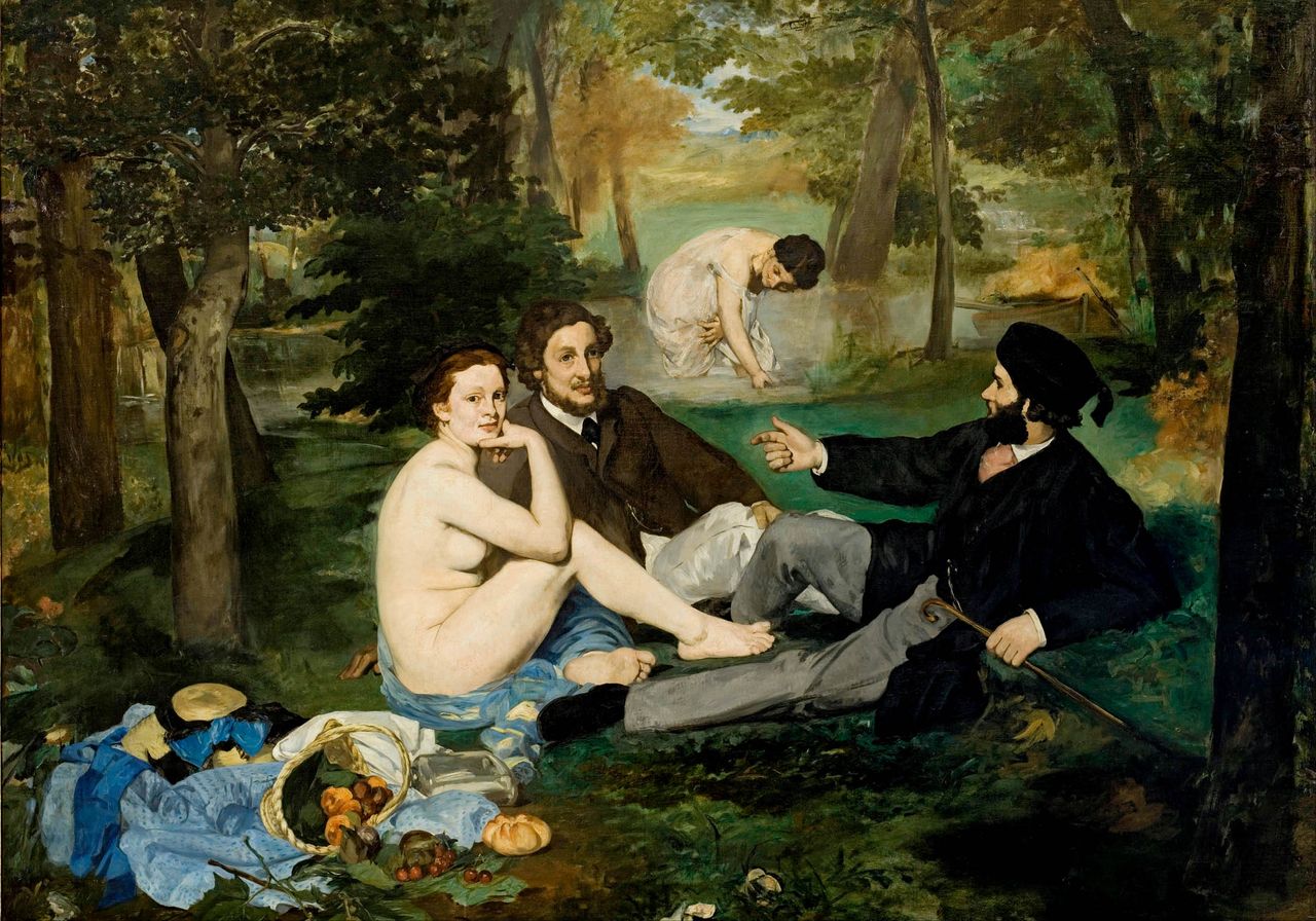 Le Déjeuner sur l’herbe, a work that caused outrage in 1863.