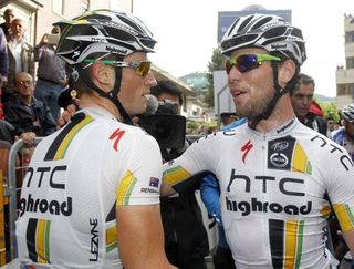Former teammates Renshaw (left) and Cavendish are set to go head to head in Qatar