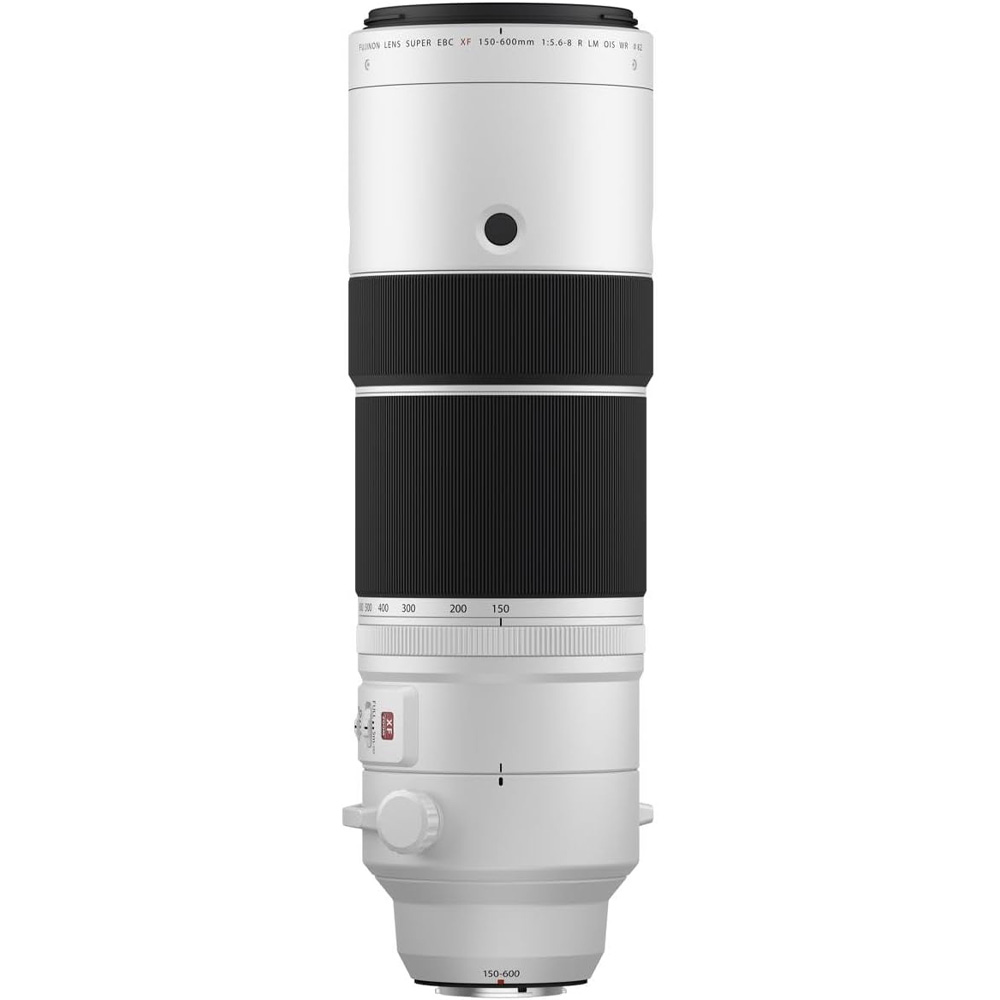 Fujifilm XF150-600mm f/5.6-8 R LM OIS WR on a white background