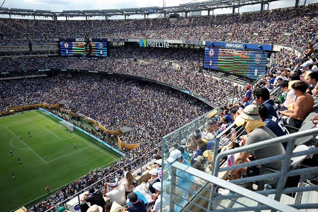 General view inside the stadium during the FIFA Club World Cup 2025 Final match between Chelsea FC and Paris Saint-Germain at MetLife Stadium on July 13, 2025 in East Rutherford, New Jersey.