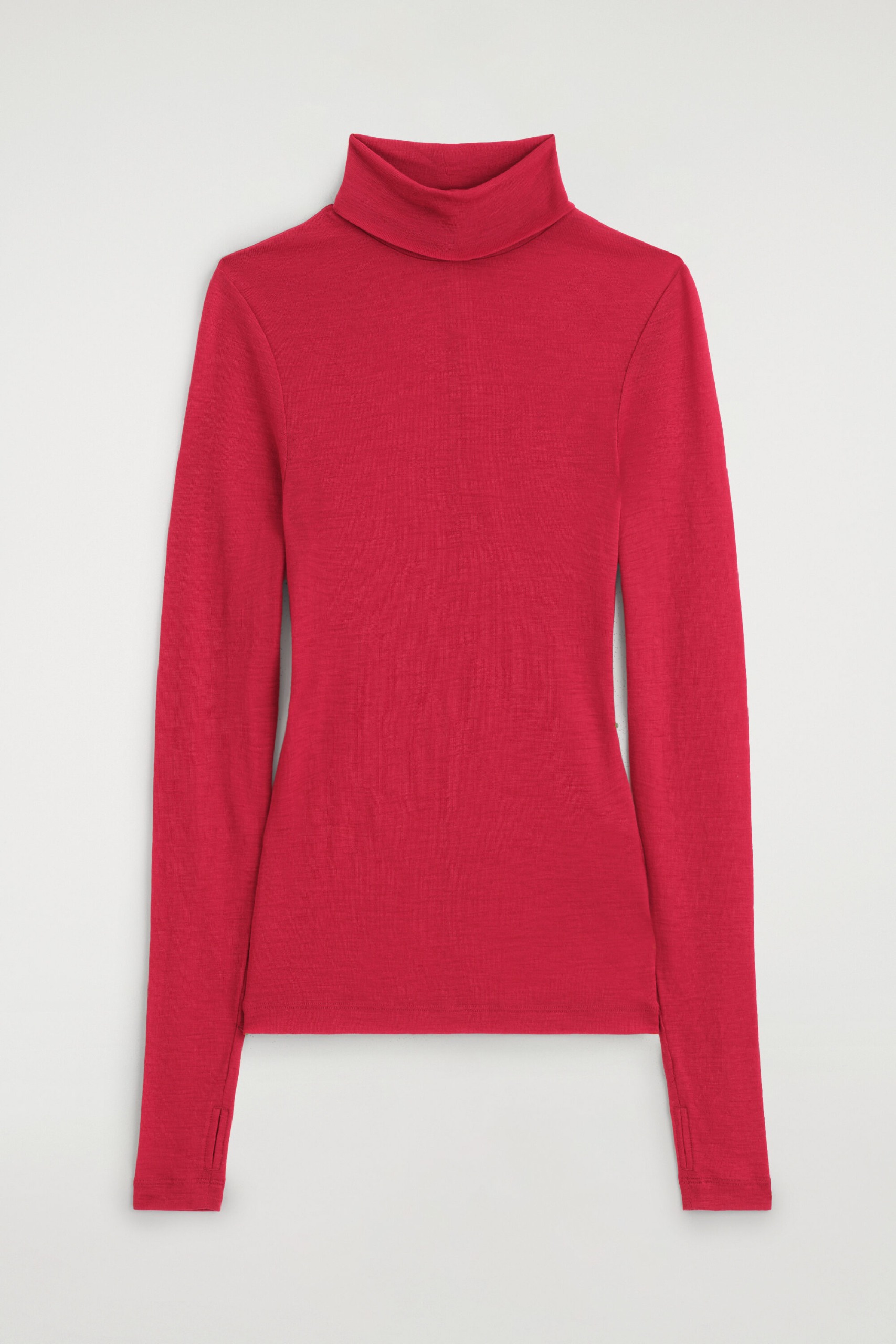 Merino Wool Turtleneck Top
