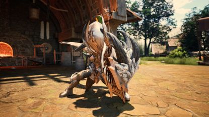 Monster fantasy screenshot showing an armored character