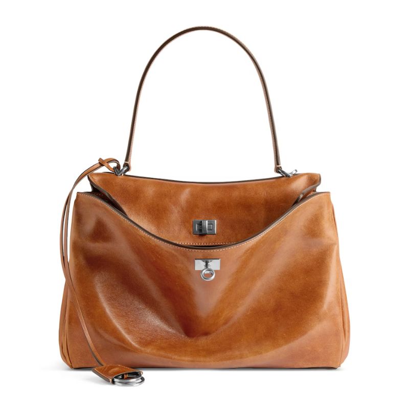 Balenciaga leather handbag in tan