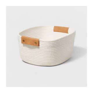 Neutral coiled storage basket