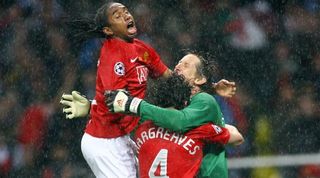 Anderson 2008 Champions League final Petr Cech Chelsea John Terry