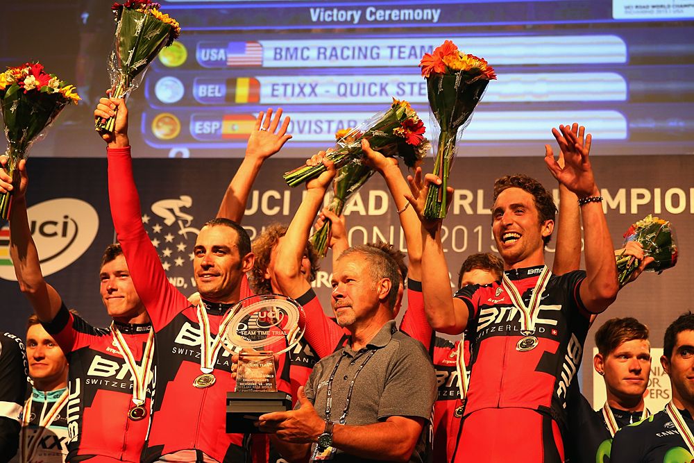 BMC celebrates gold at Worlds in Richmond