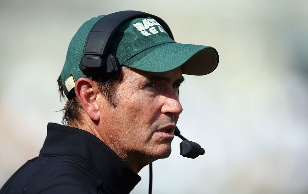 Baylor head football coach is removed.