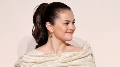 Selena Gomez speaks onstage during Rare Beauty’s 3rd Annual Mental Health Summit at on May 01, 2024 in New York City. 
