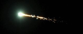 A fireball exploded in the night sky over the Bay Area in San Francisco, CA on 17 Oct 2012.