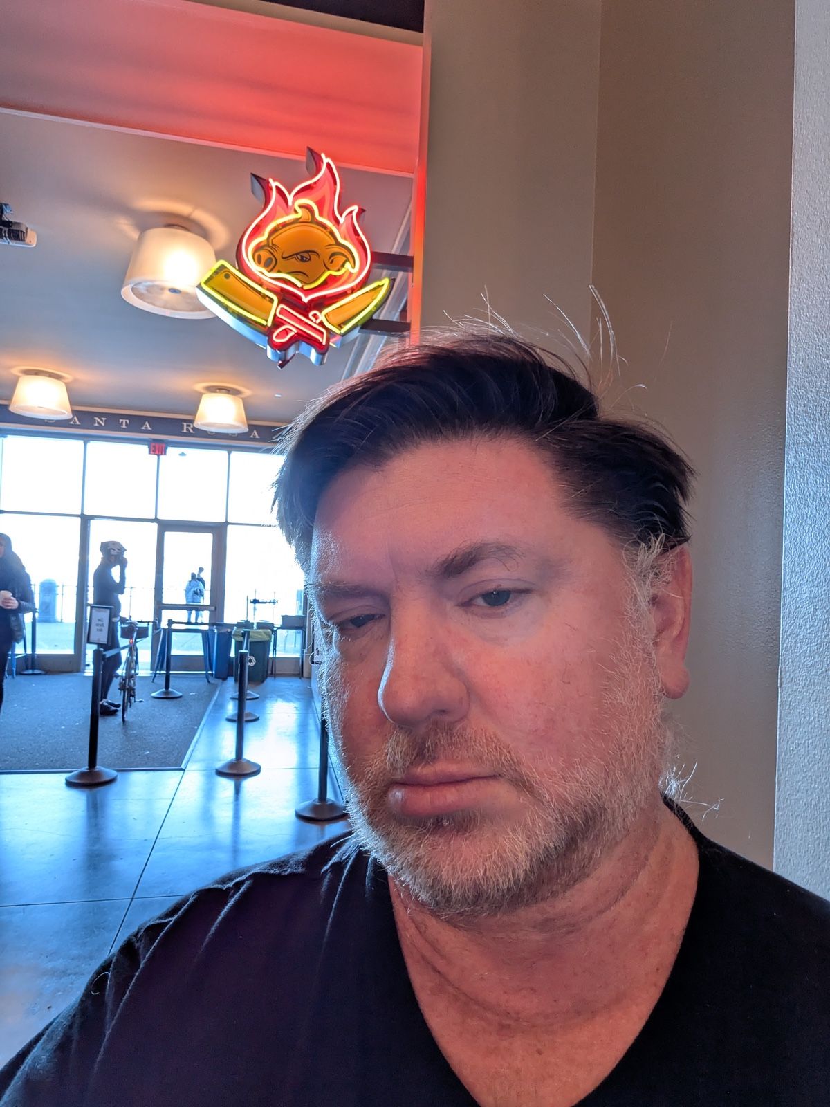 Indoor selfie with Pixel 8a