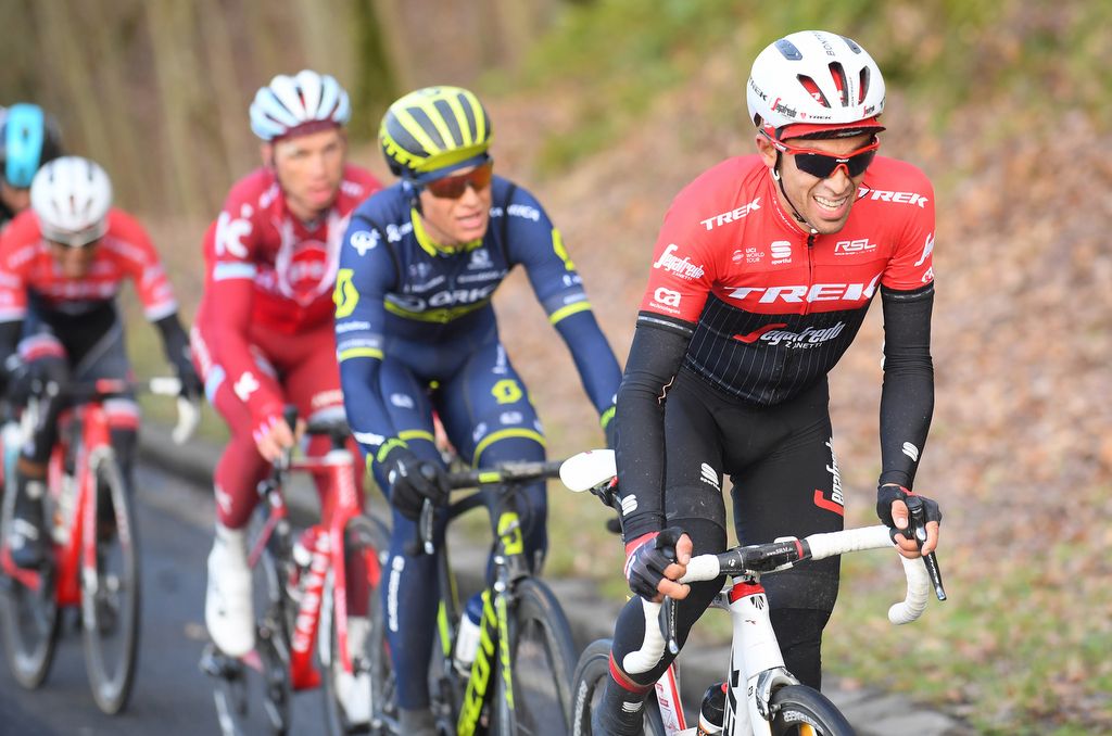 Alberto Contador (Trek-Segafredo) making a move