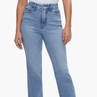Good American Good Curve High Waist Distressed jeans 