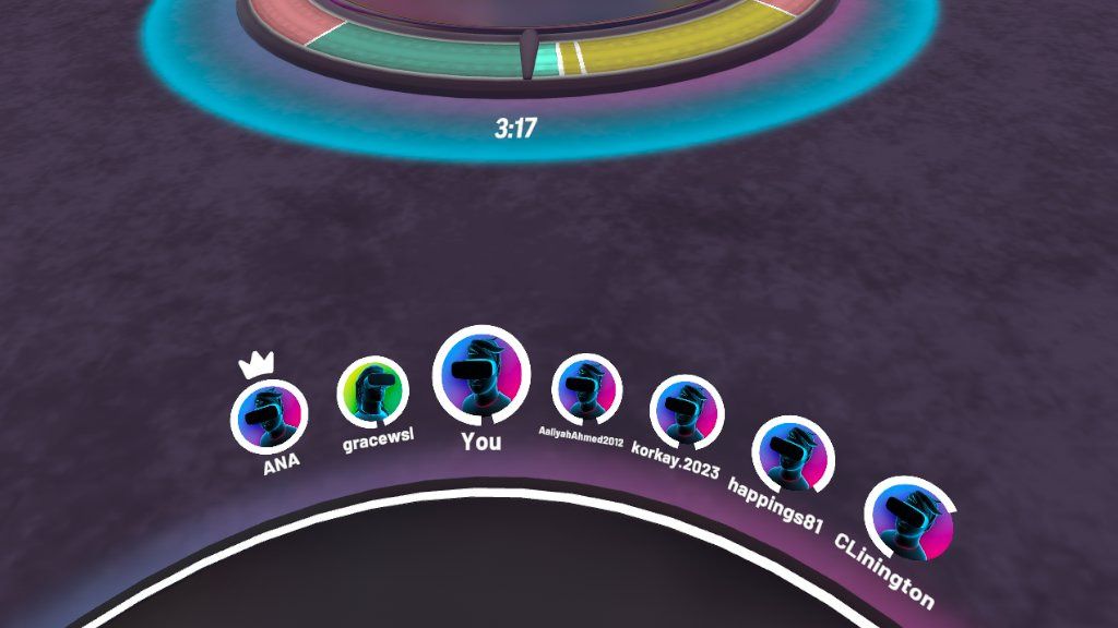 Zumba leaderboard in FitXR