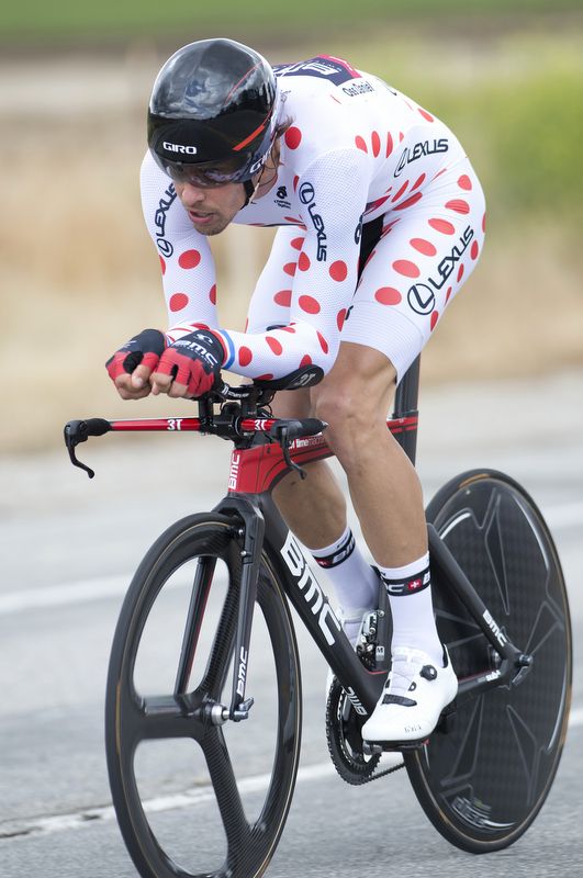 Daniel Oss (BMC) in the KOM jersey