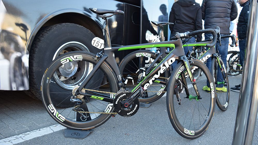 Edvald Boasson Hagen's (Team Dimension Data) Cervelo S5 for Kuurne-Brussel-Kuurne