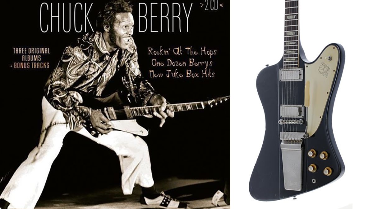 Chuck Berry’s stage-played Gibson Firebird – which features on the cover of a 2017 triple-album reissue – is up for auction