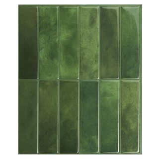 A green peel-and-stick tile