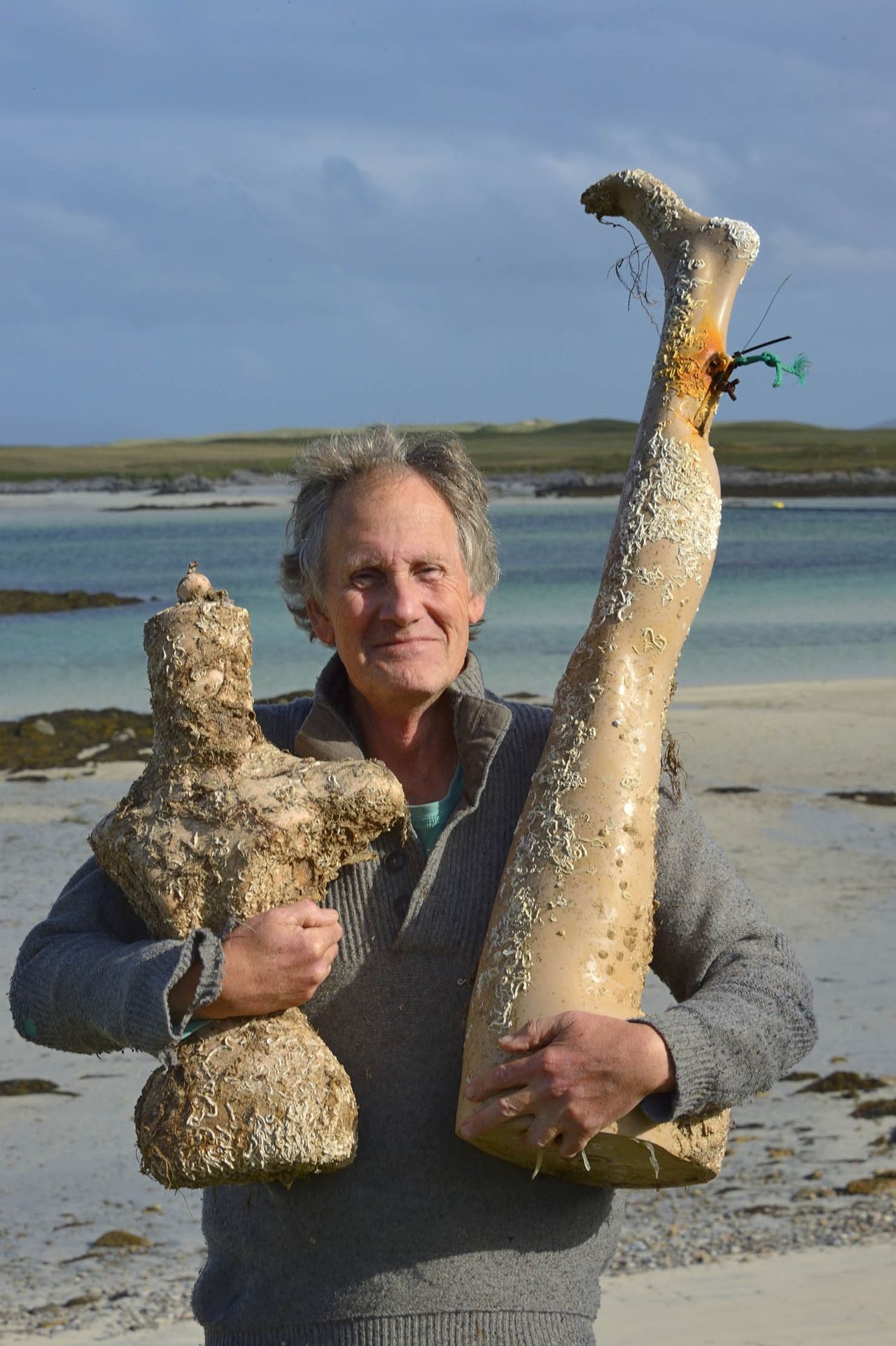 Fergus Granville grins after collecting some new material.