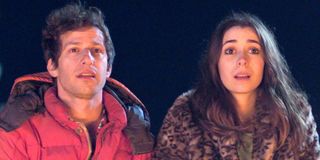 Andy Samberg and Cristin Milioti in Palm Springs