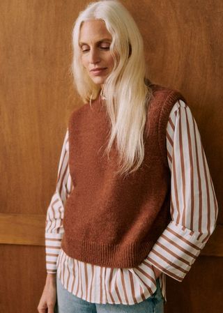 Samuel Jumper - Mahogany - Baby Alpaca - Sézane