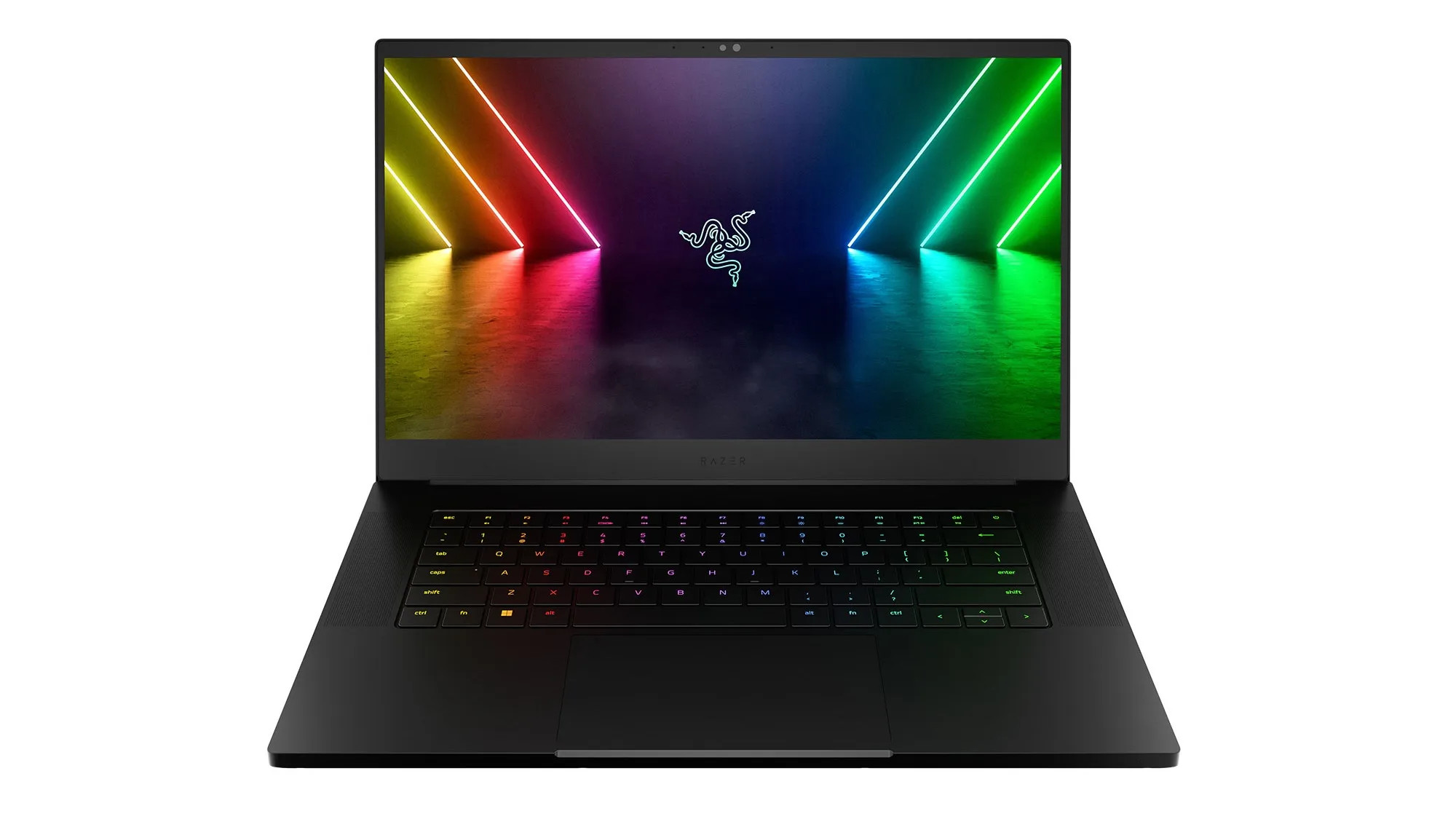 Razer Blade 15 (2022), one of the best laptops for engineering students, against a white background