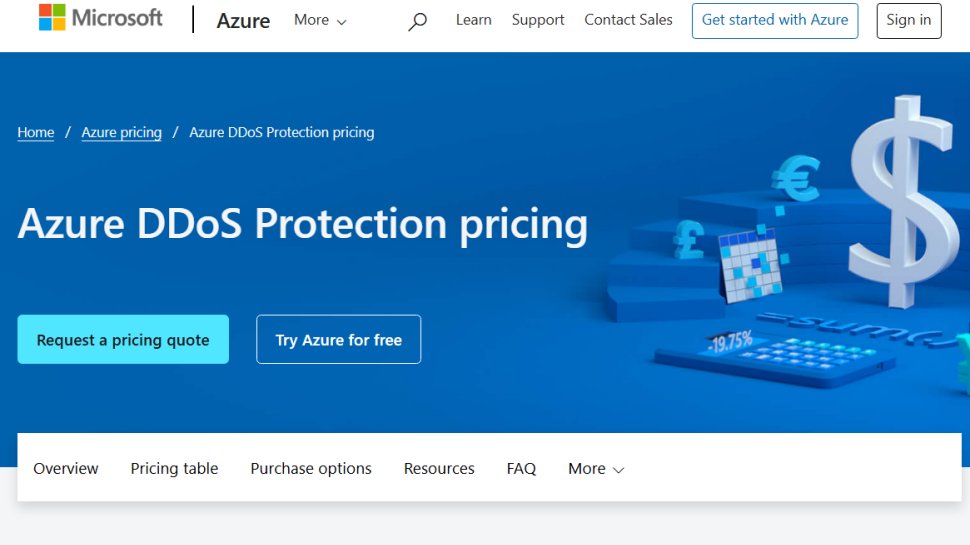Website screenshot of Microsoft Azure (September, 2025)