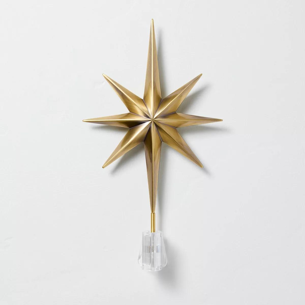 13u0026#34; Brass Star Tree Topper - Hearth U0026#38; Handu0026#8482; With Magnolia
