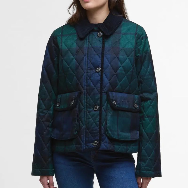 quilted tartan Barbour jacket