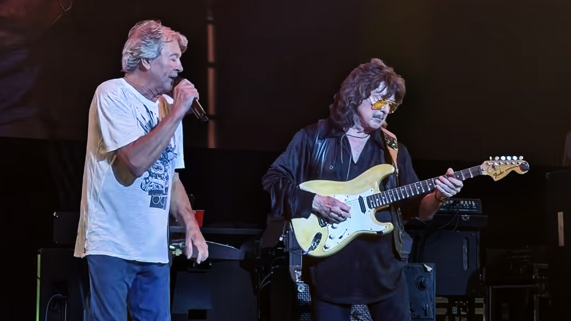 Ritchie Blackmore performs alongside Ian Gillan at his August 12, 2026 reunion with Deep Purple at Jones Beach