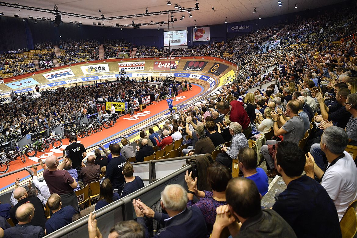 A crowded 't Kuipke for the final day for the Gent Six Day