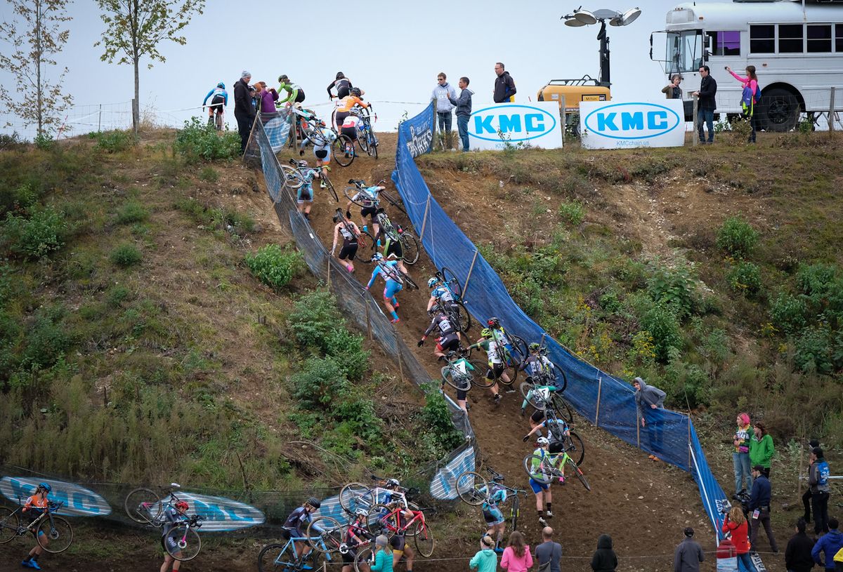 The Elite Women head up the massive run-up for the first time
